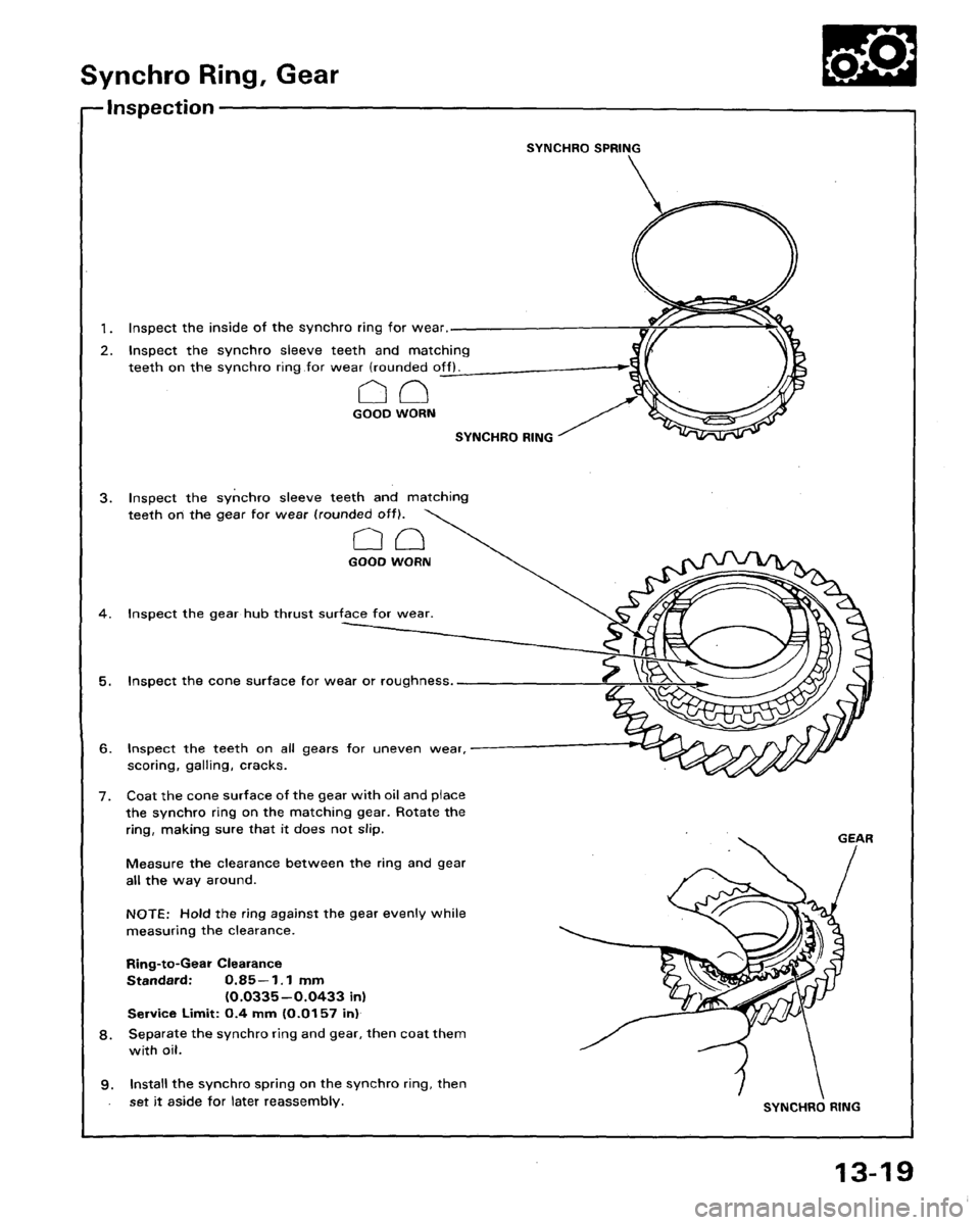 HONDA LEGEND 1991 2.G Workshop Manual 