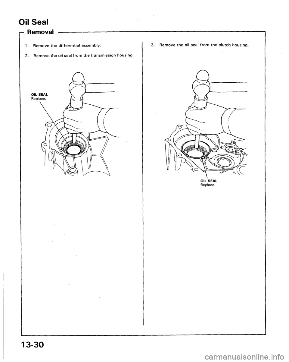 HONDA LEGEND 1991 2.G Workshop Manual 