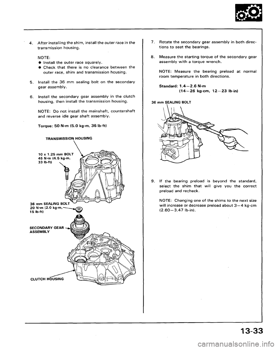 HONDA LEGEND 1991 2.G Workshop Manual 