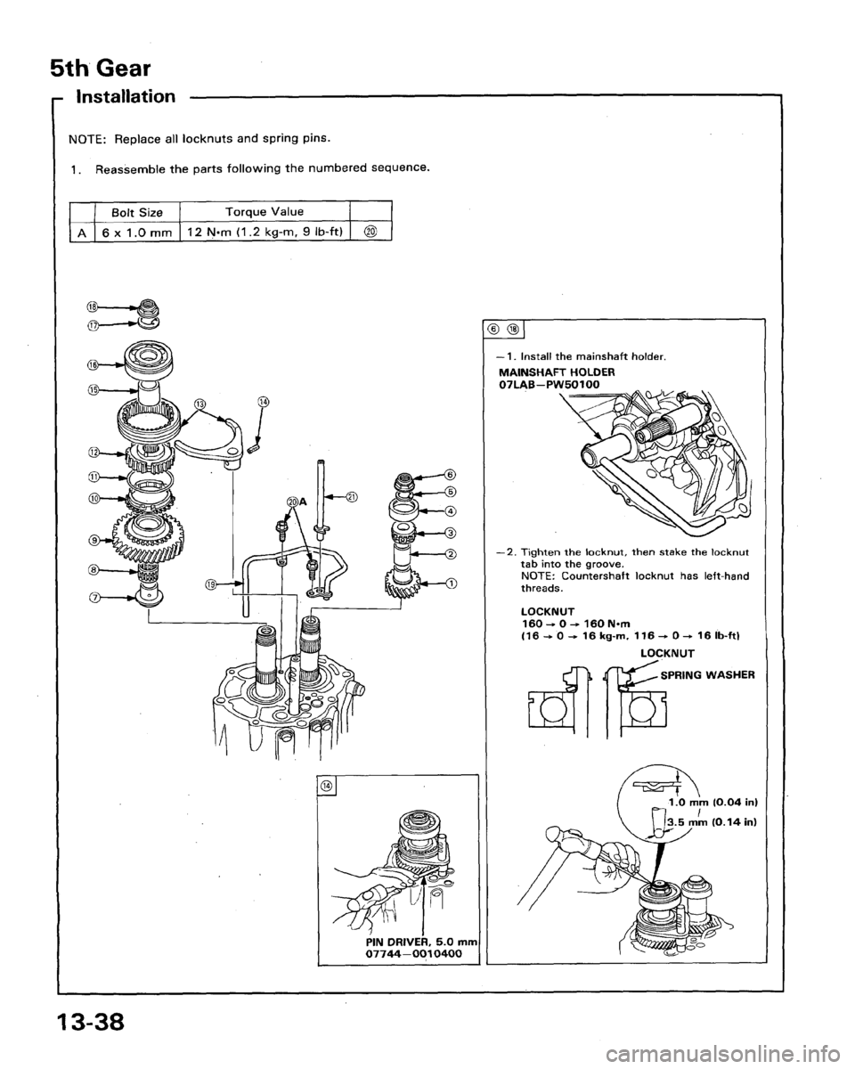 HONDA LEGEND 1991 2.G Workshop Manual 