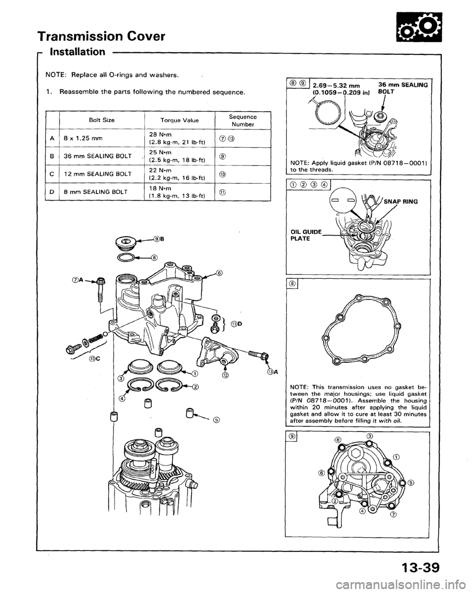 HONDA LEGEND 1991 2.G Workshop Manual 