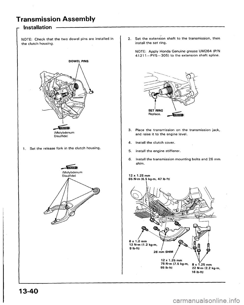 HONDA LEGEND 1991 2.G Workshop Manual 