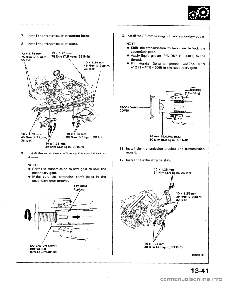 HONDA LEGEND 1991 2.G Workshop Manual 