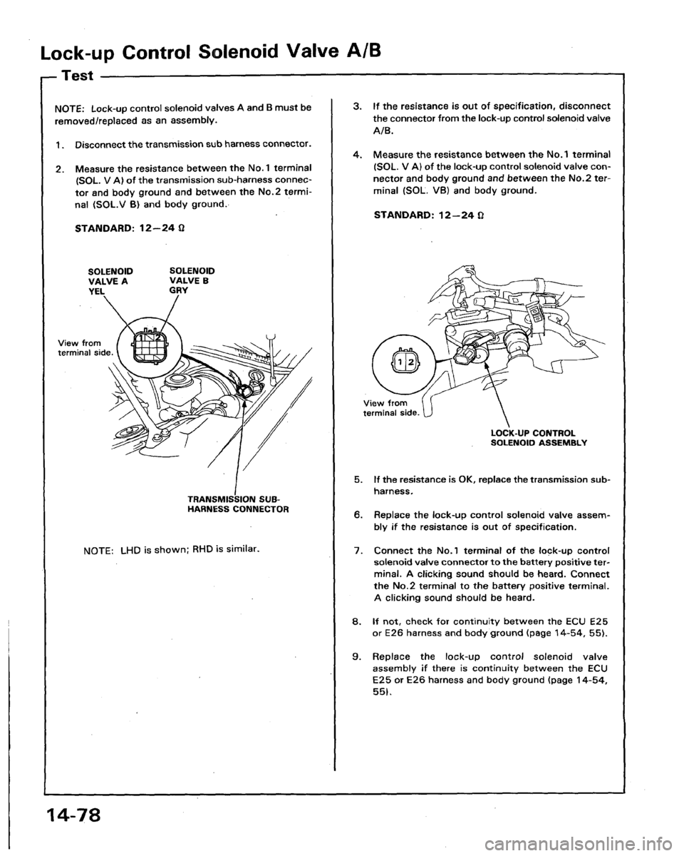 HONDA LEGEND 1991 2.G Workshop Manual 