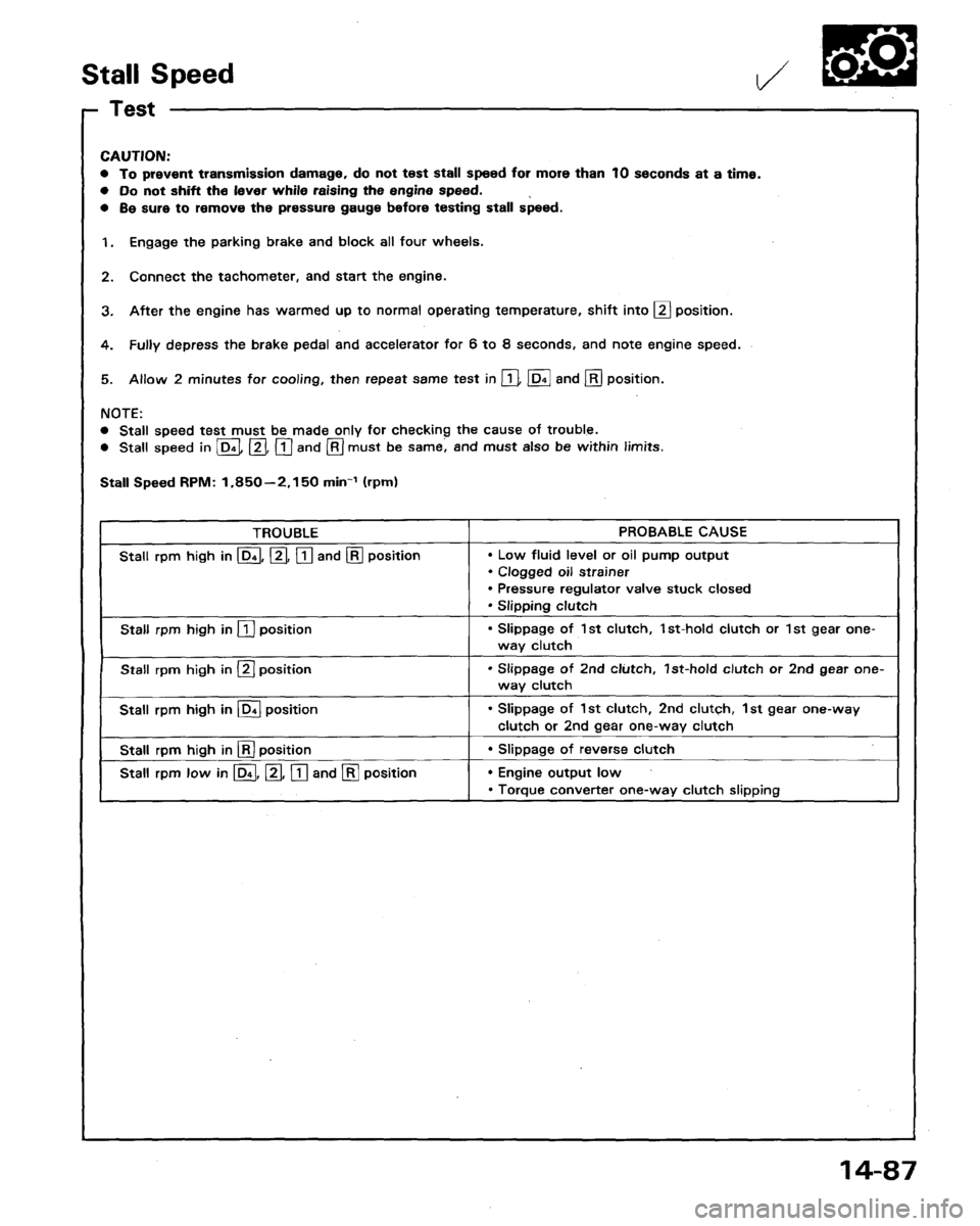 HONDA LEGEND 1991 2.G Workshop Manual 