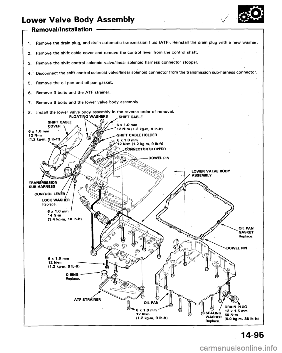 HONDA LEGEND 1991 2.G Workshop Manual 