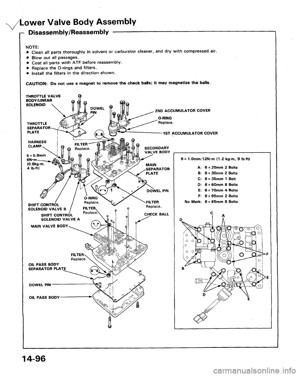 HONDA LEGEND 1991 2.G Workshop Manual 