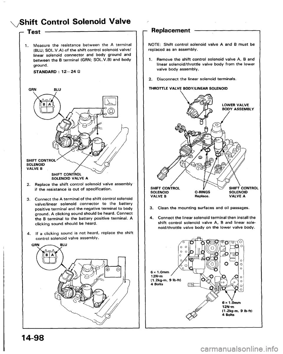 HONDA LEGEND 1991 2.G Workshop Manual 