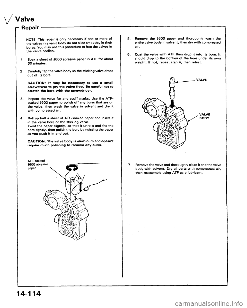 HONDA LEGEND 1991 2.G Workshop Manual 