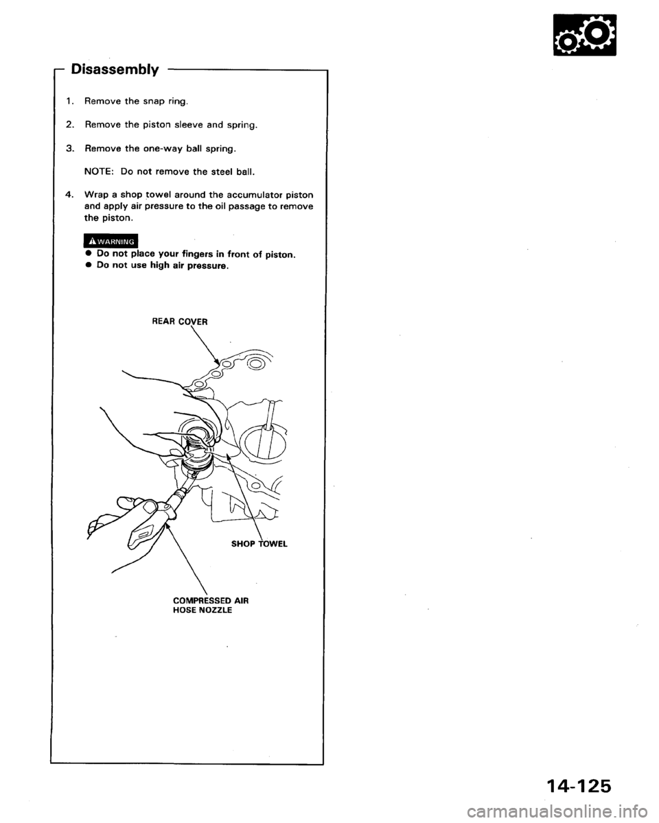 HONDA LEGEND 1991 2.G Workshop Manual 