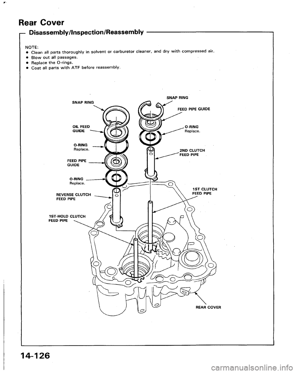HONDA LEGEND 1991 2.G Workshop Manual 