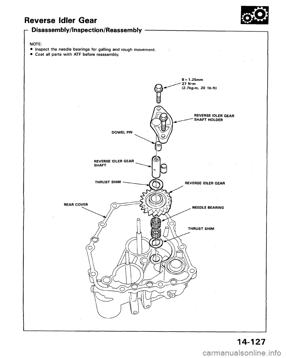 HONDA LEGEND 1991 2.G Workshop Manual 
