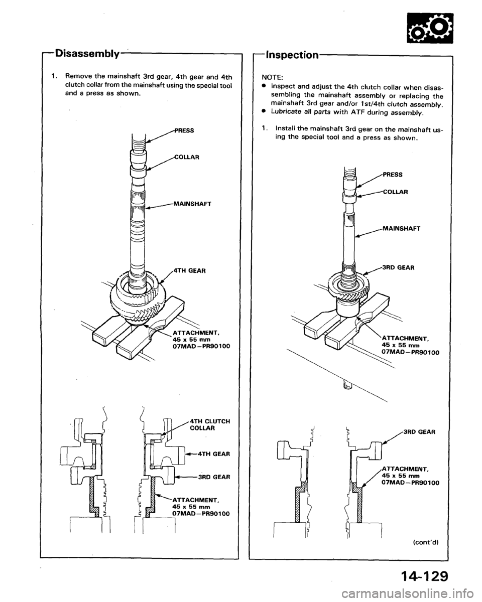 HONDA LEGEND 1991 2.G Workshop Manual 