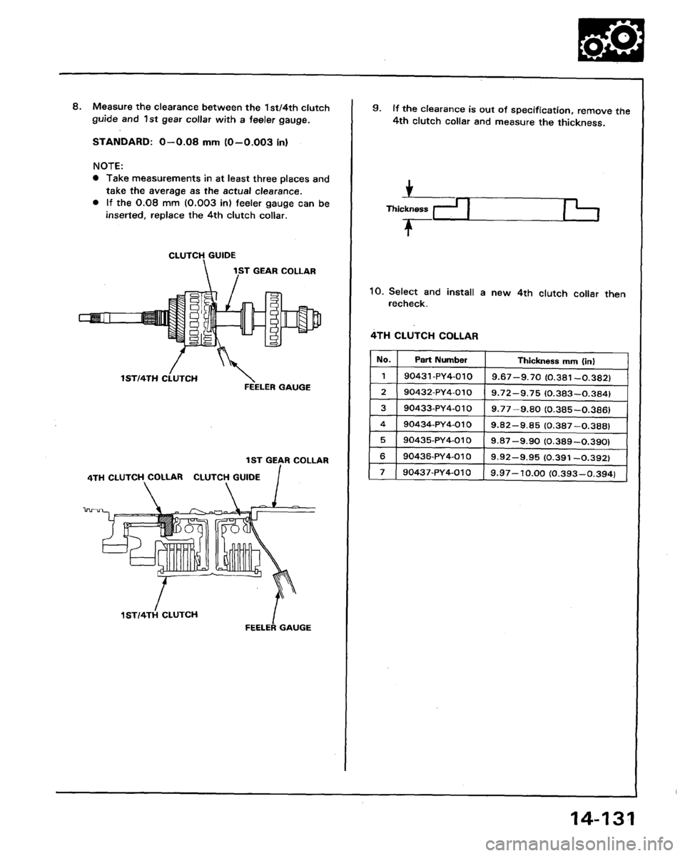 HONDA LEGEND 1991 2.G Workshop Manual 