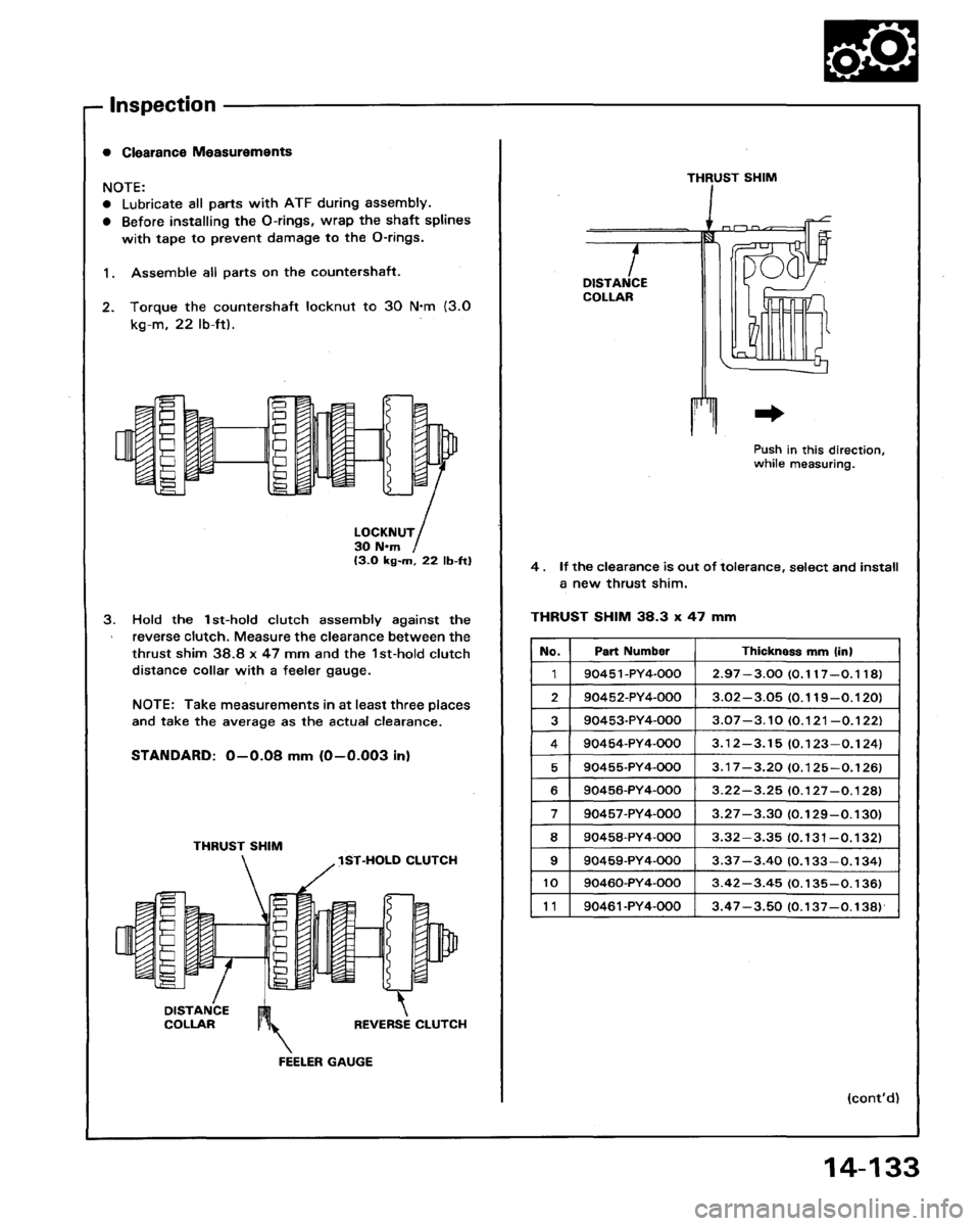 HONDA LEGEND 1991 2.G Workshop Manual 
