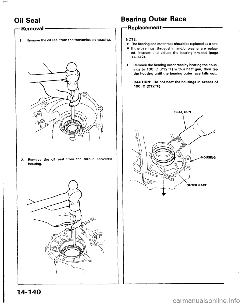 HONDA LEGEND 1991 2.G Workshop Manual 