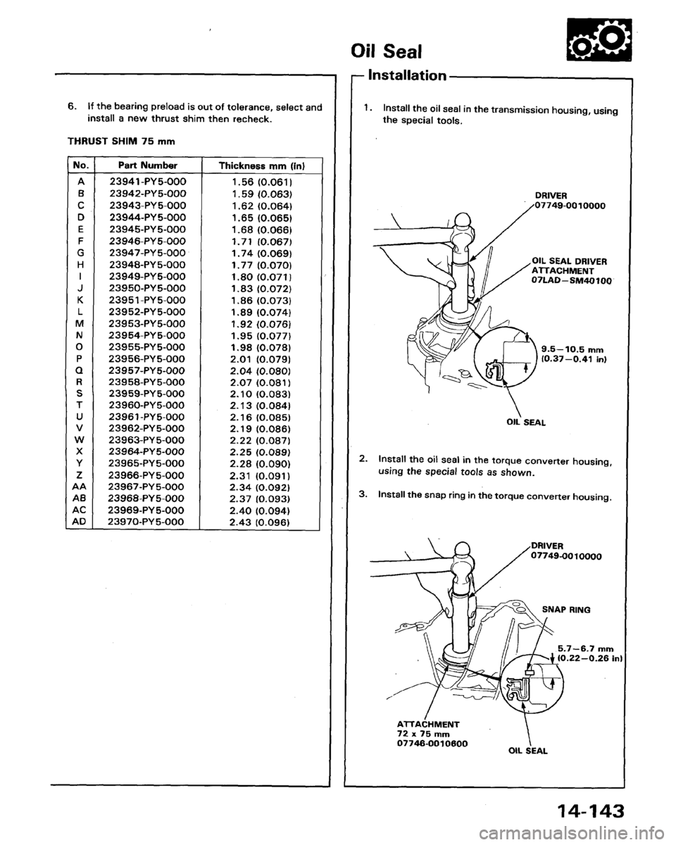 HONDA LEGEND 1991 2.G Workshop Manual 