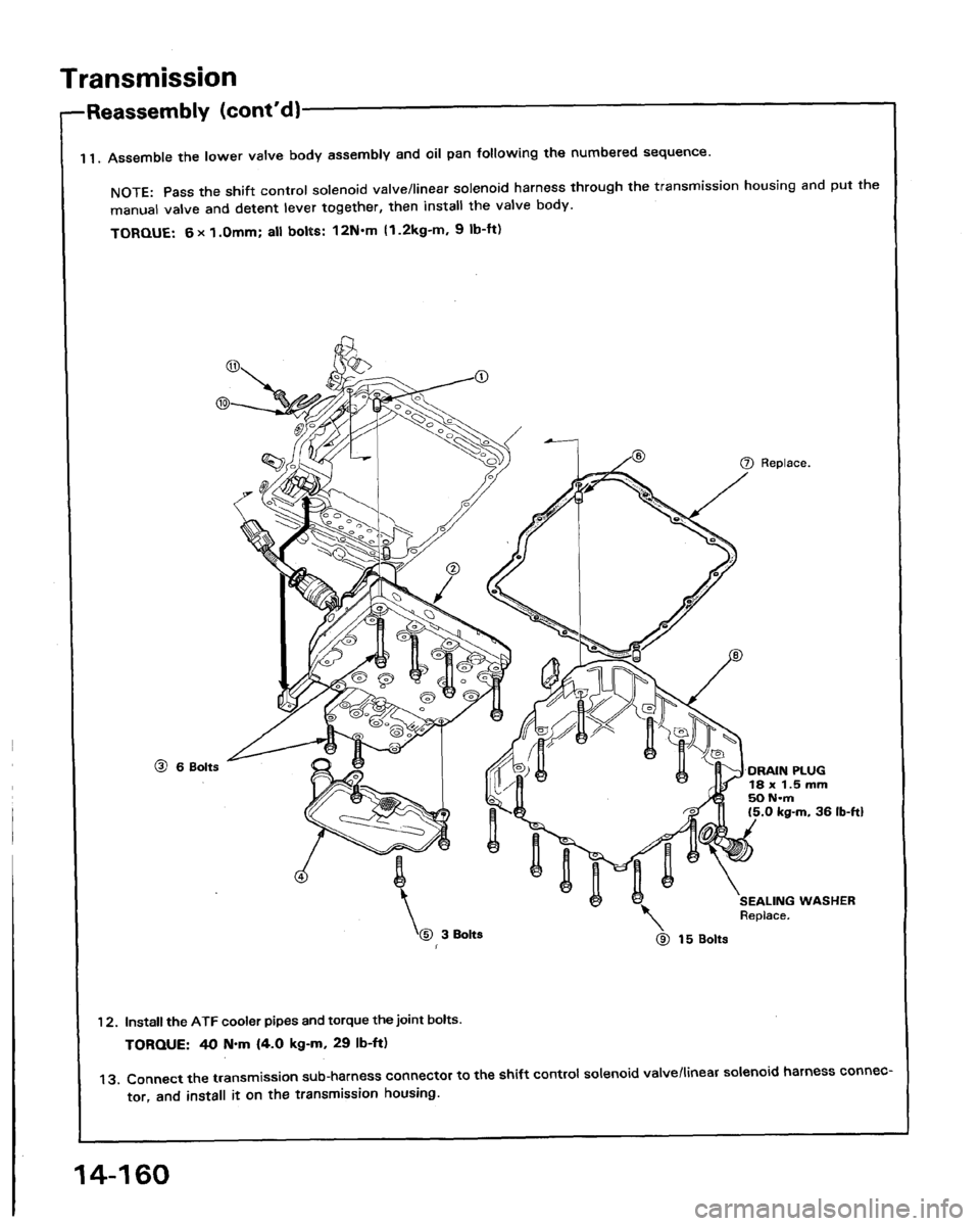 HONDA LEGEND 1991 2.G Workshop Manual 