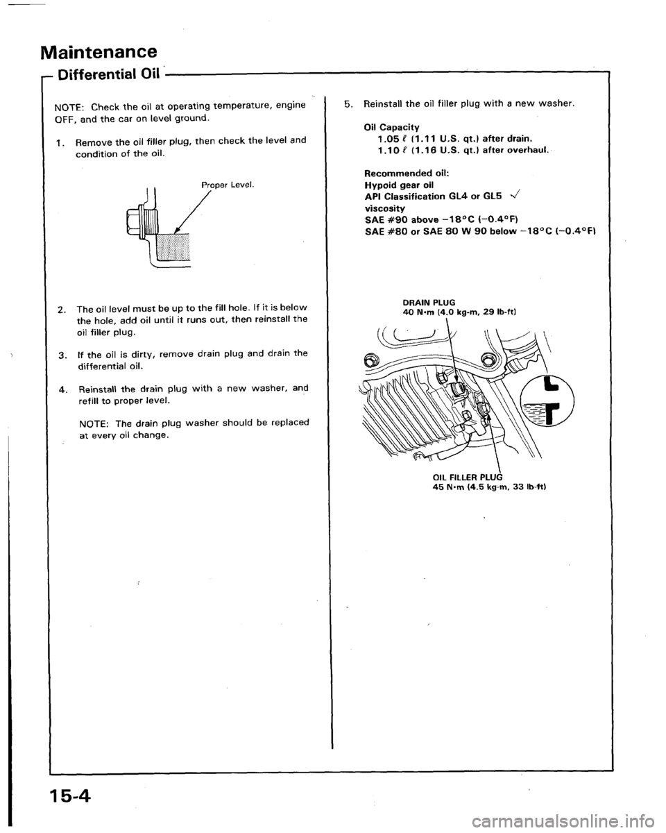 HONDA LEGEND 1991 2.G Workshop Manual 