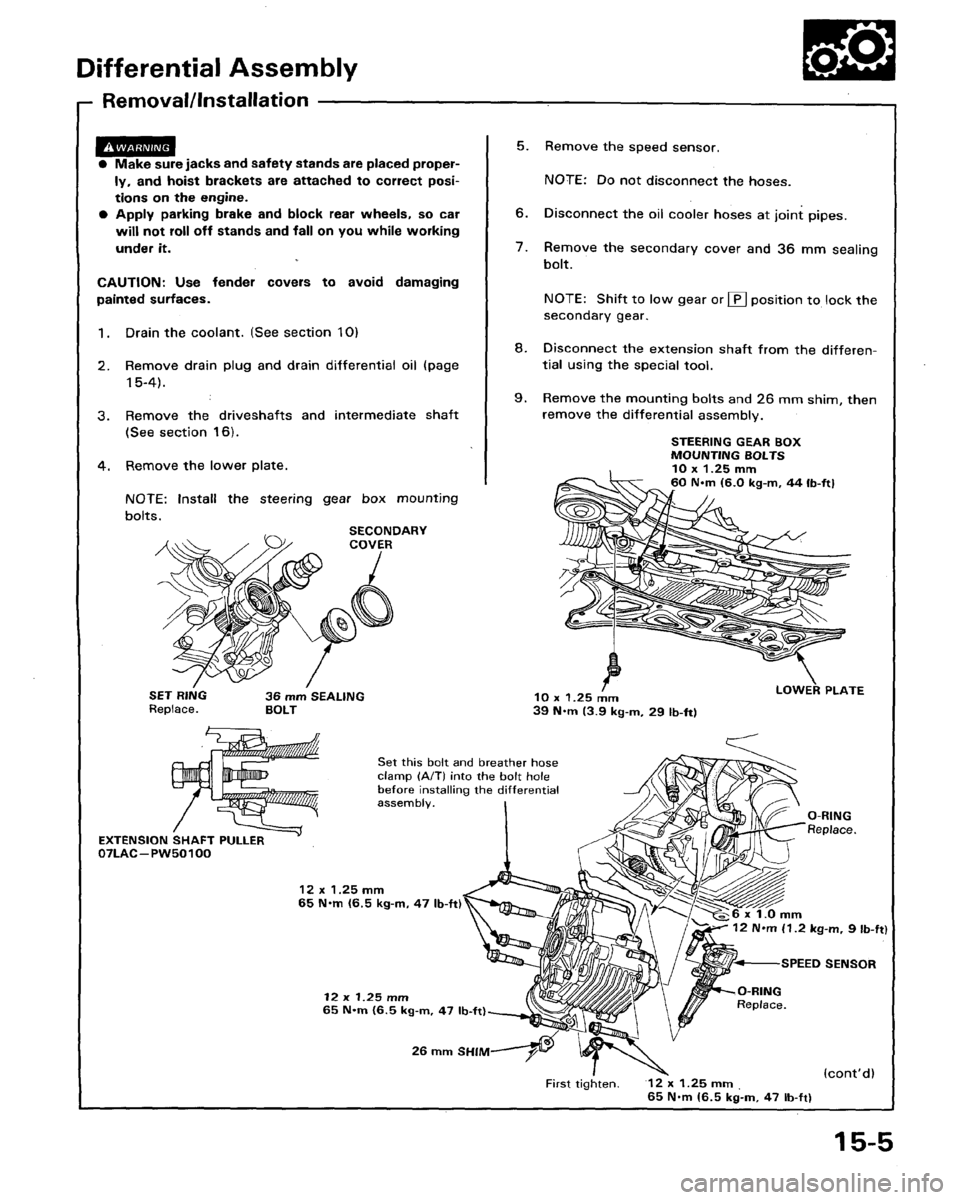 HONDA LEGEND 1991 2.G Workshop Manual 