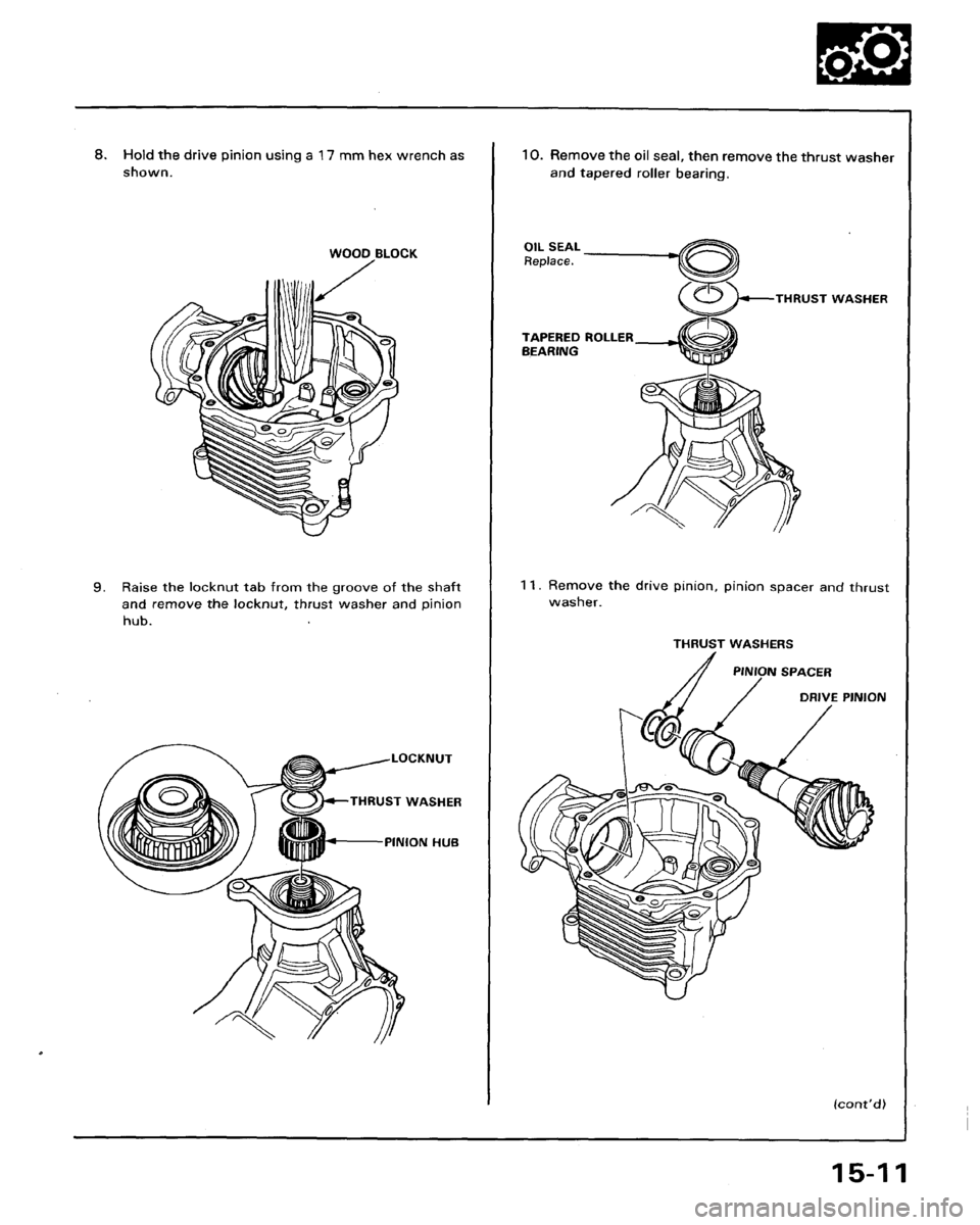 HONDA LEGEND 1991 2.G Workshop Manual 