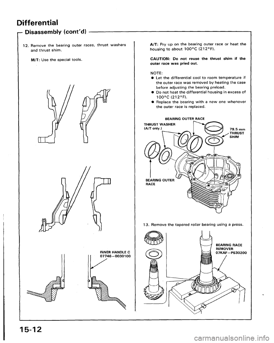 HONDA LEGEND 1991 2.G Workshop Manual 