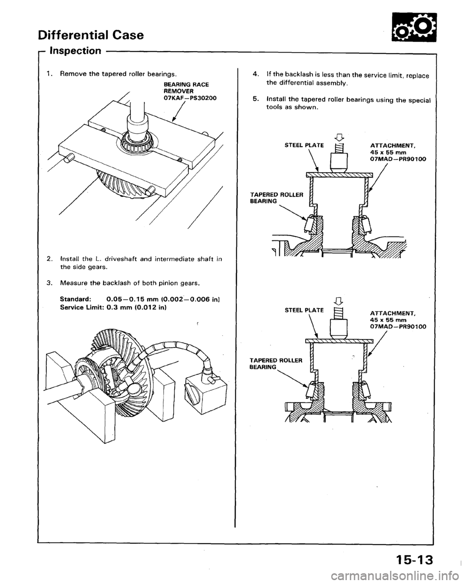HONDA LEGEND 1991 2.G Workshop Manual 