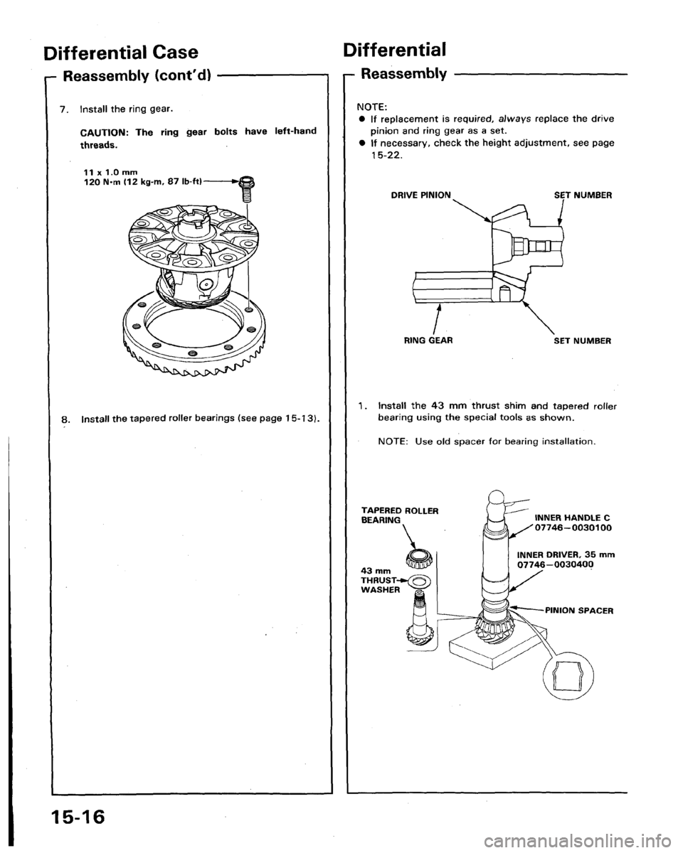 HONDA LEGEND 1991 2.G Workshop Manual 