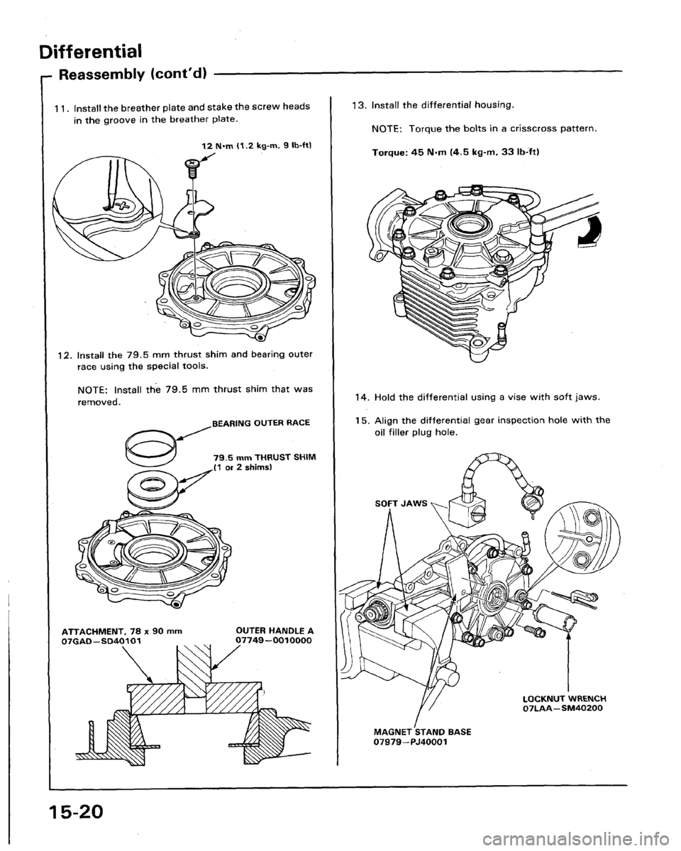 HONDA LEGEND 1991 2.G Workshop Manual 