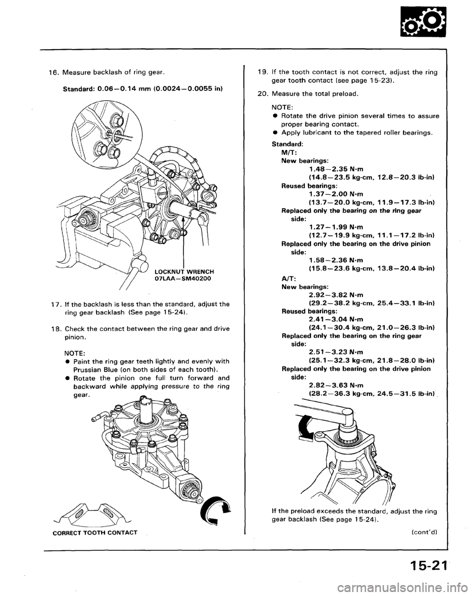 HONDA LEGEND 1991 2.G Workshop Manual 