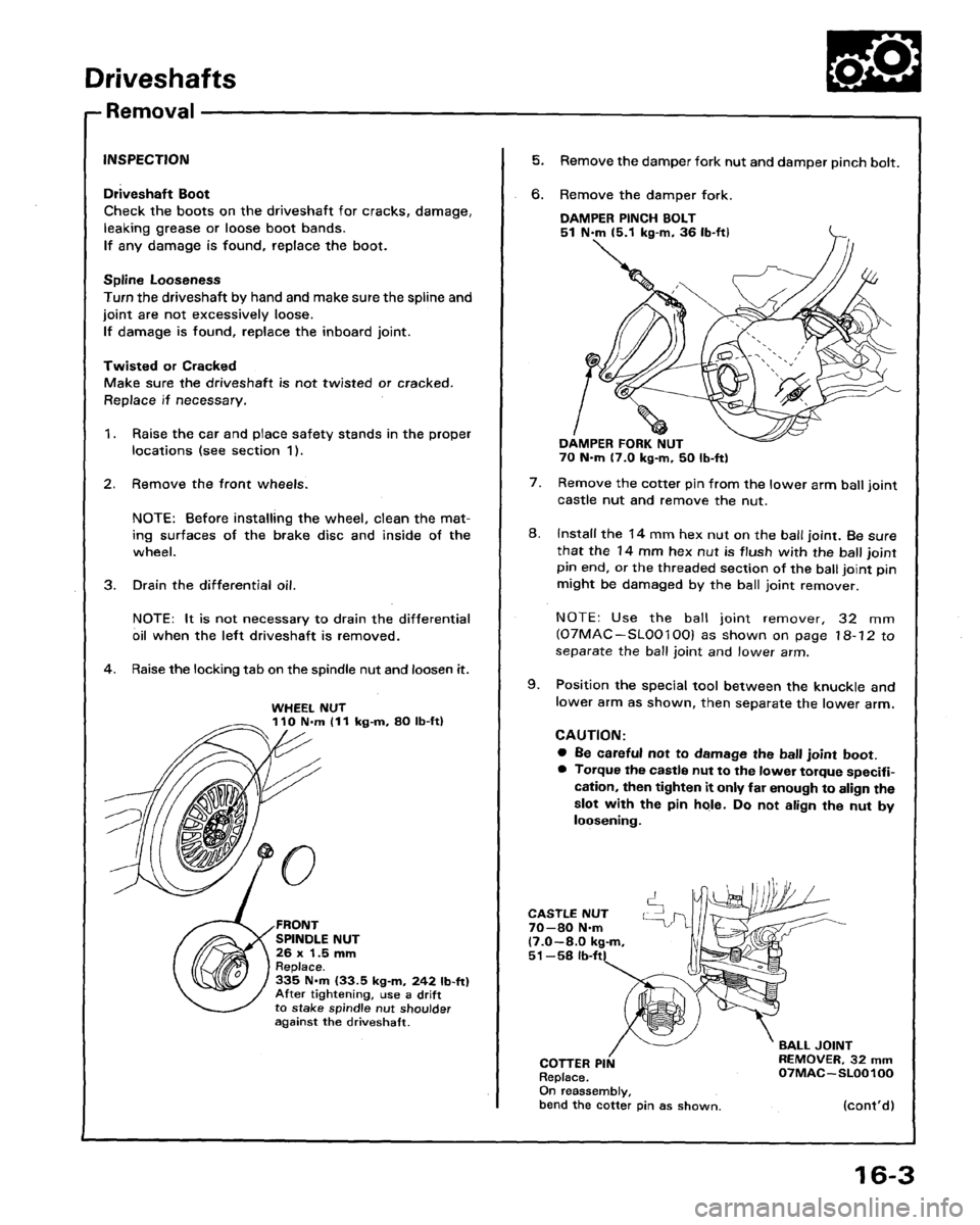 HONDA LEGEND 1991 2.G Workshop Manual 