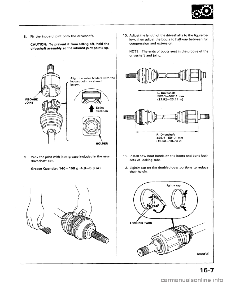 HONDA LEGEND 1991 2.G Workshop Manual 