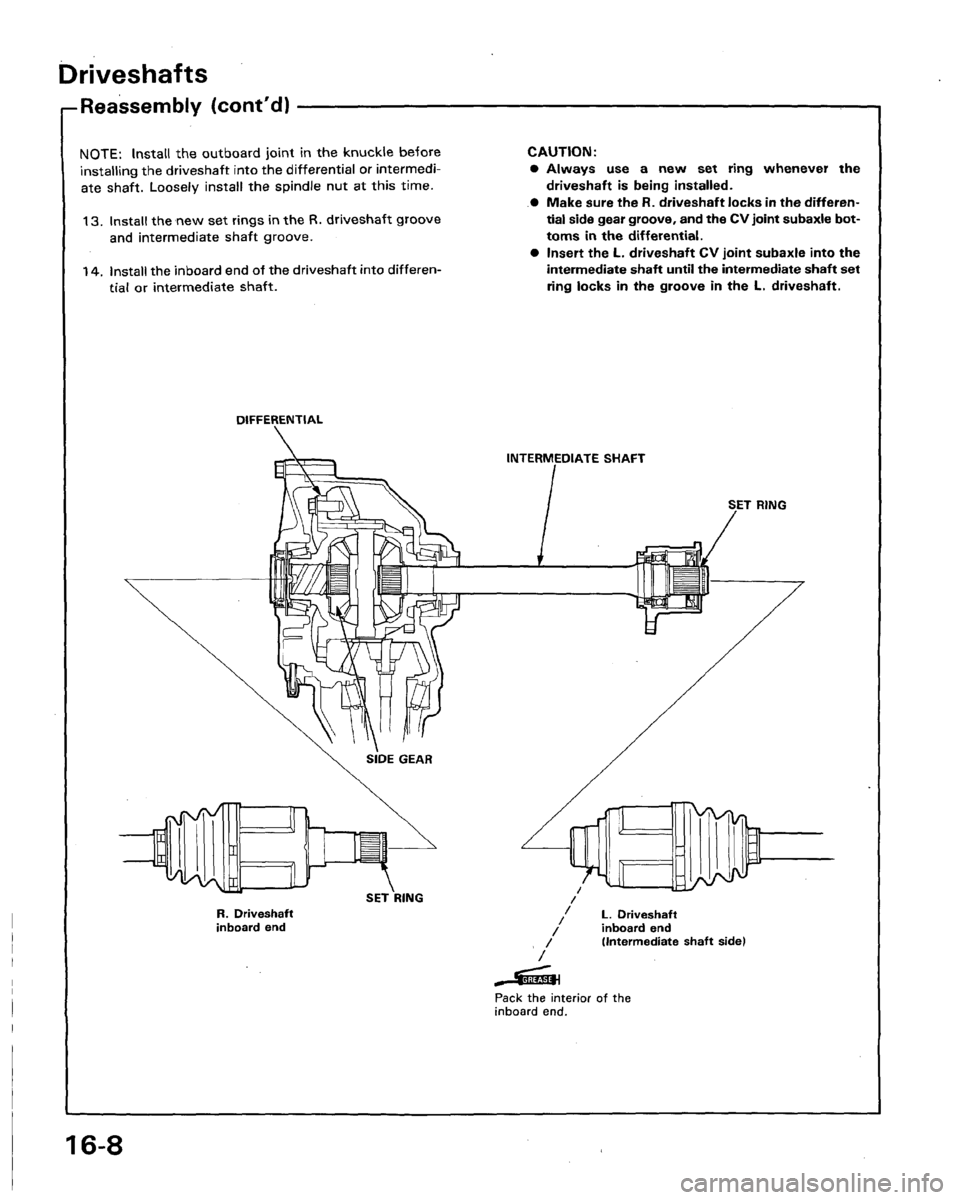 HONDA LEGEND 1991 2.G Workshop Manual 