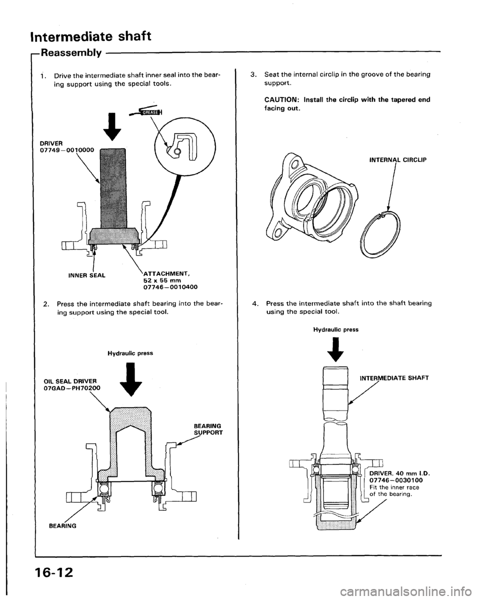 HONDA LEGEND 1991 2.G Workshop Manual 