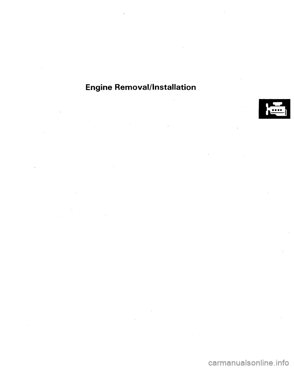 HONDA LEGEND 1991 2.G Workshop Manual 