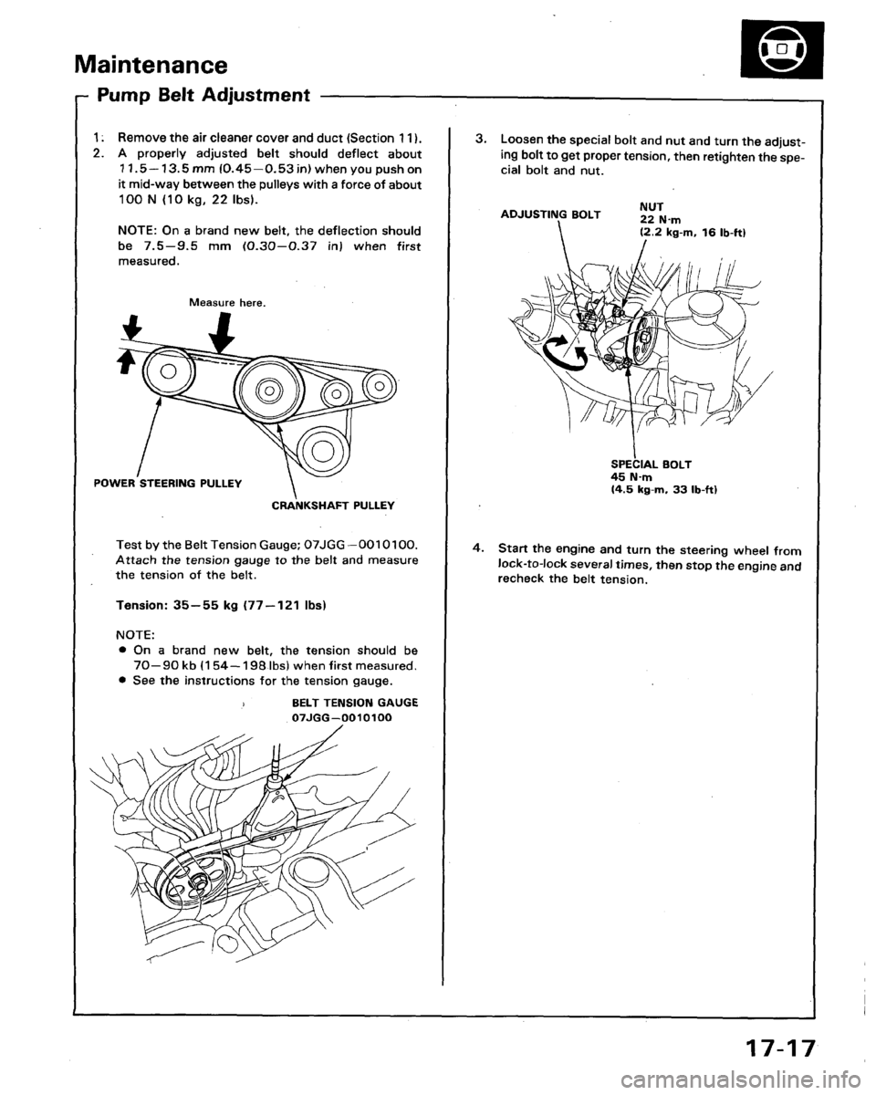 HONDA LEGEND 1991 2.G Workshop Manual 