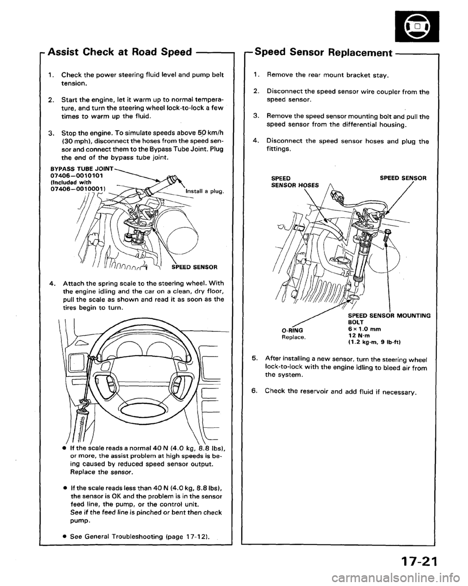 HONDA LEGEND 1991 2.G Workshop Manual 