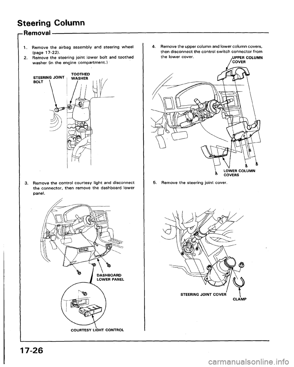 HONDA LEGEND 1991 2.G Workshop Manual 