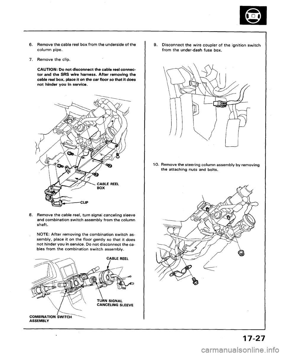 HONDA LEGEND 1991 2.G Workshop Manual 