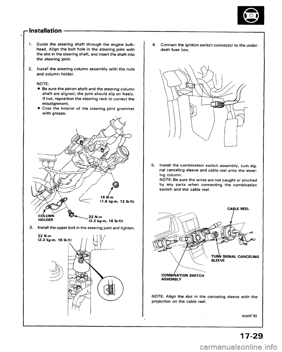 HONDA LEGEND 1991 2.G Workshop Manual 
