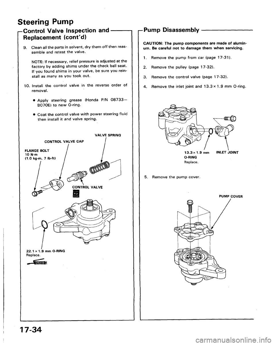 HONDA LEGEND 1991 2.G Workshop Manual 
