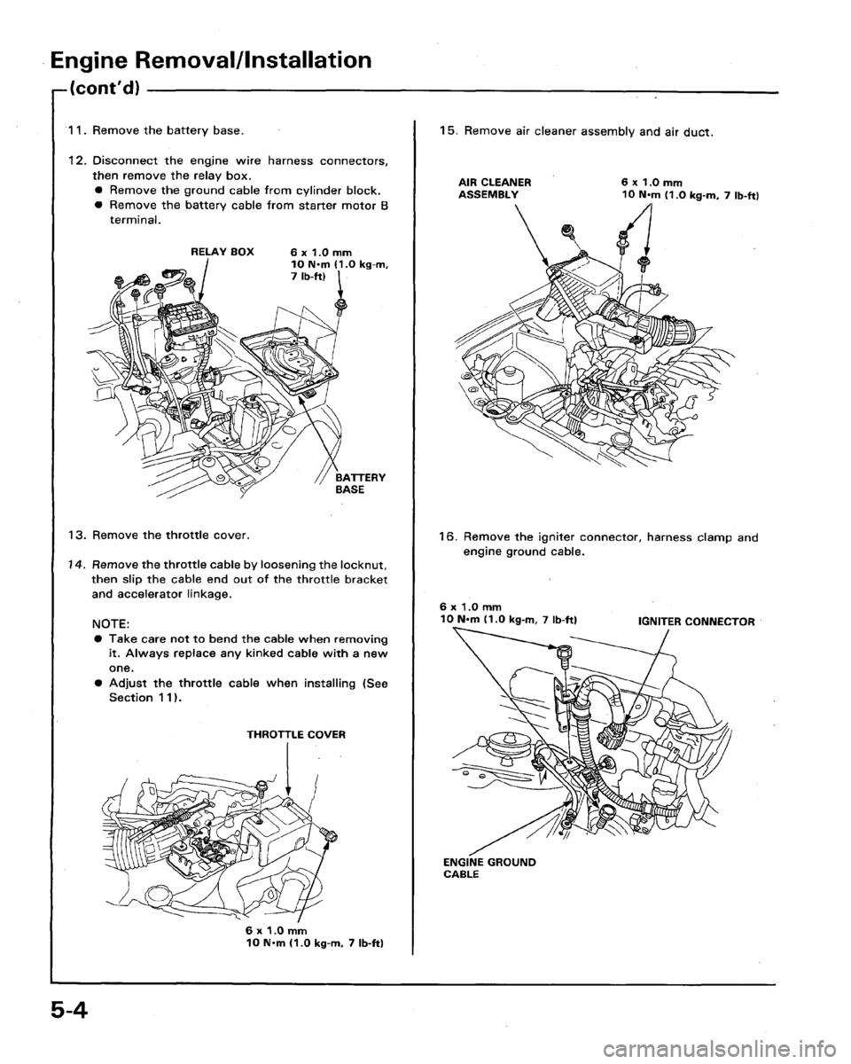 HONDA LEGEND 1991 2.G Workshop Manual 