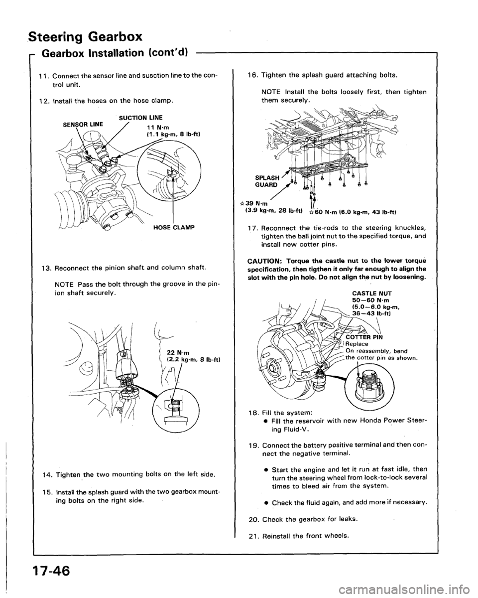 HONDA LEGEND 1991 2.G Workshop Manual 