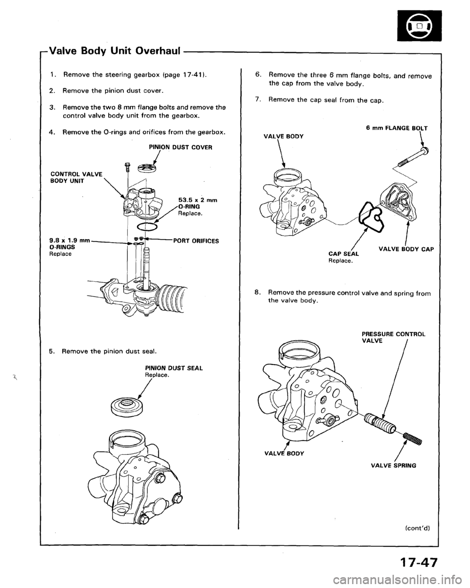 HONDA LEGEND 1991 2.G Workshop Manual 