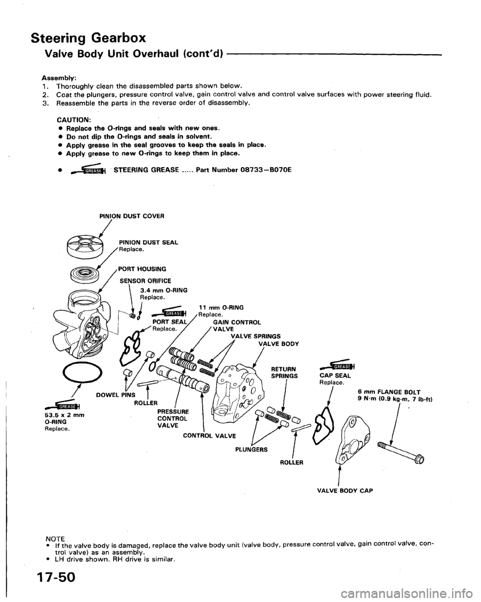 HONDA LEGEND 1991 2.G Workshop Manual 