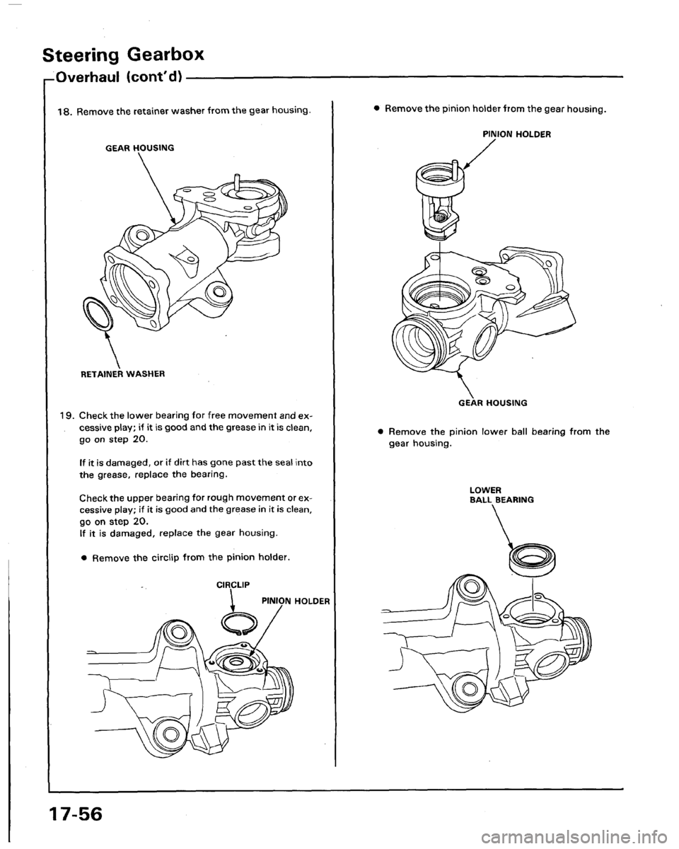 HONDA LEGEND 1991 2.G Workshop Manual 