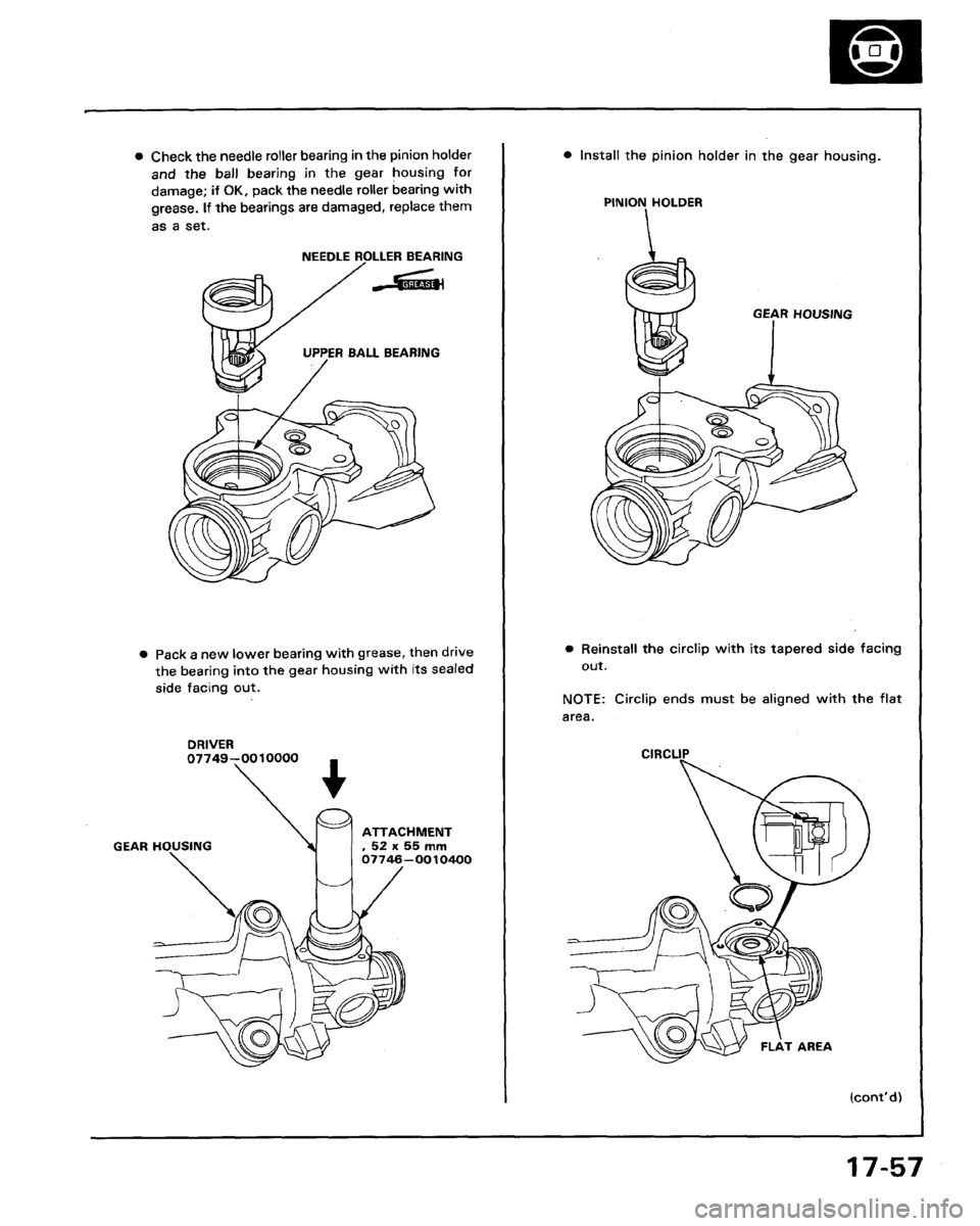 HONDA LEGEND 1991 2.G Workshop Manual 