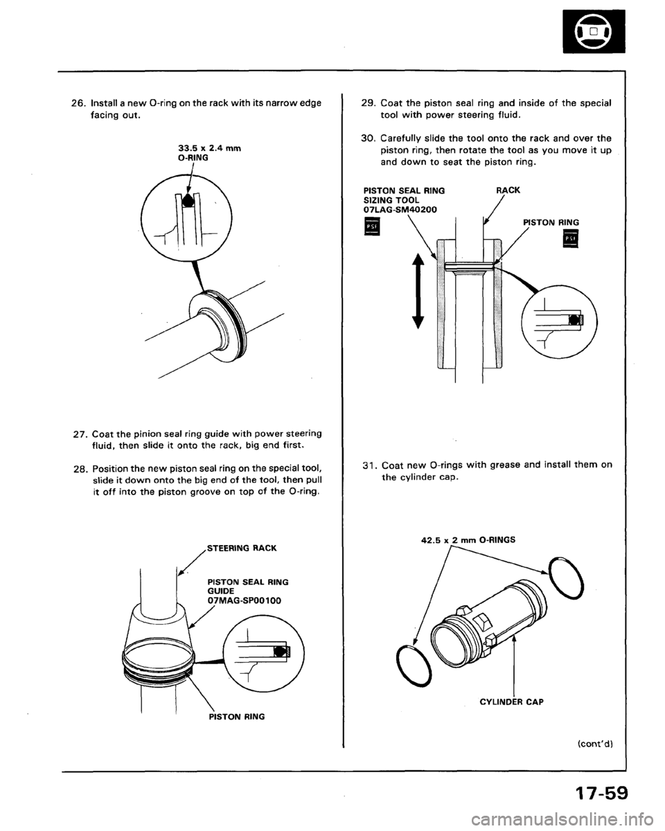 HONDA LEGEND 1991 2.G Workshop Manual 