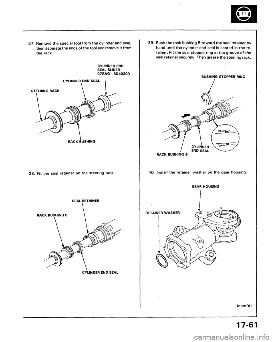 HONDA LEGEND 1991 2.G Workshop Manual 