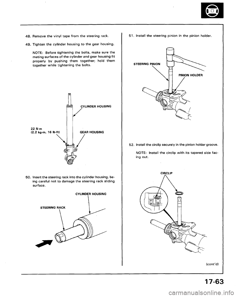 HONDA LEGEND 1991 2.G Workshop Manual 